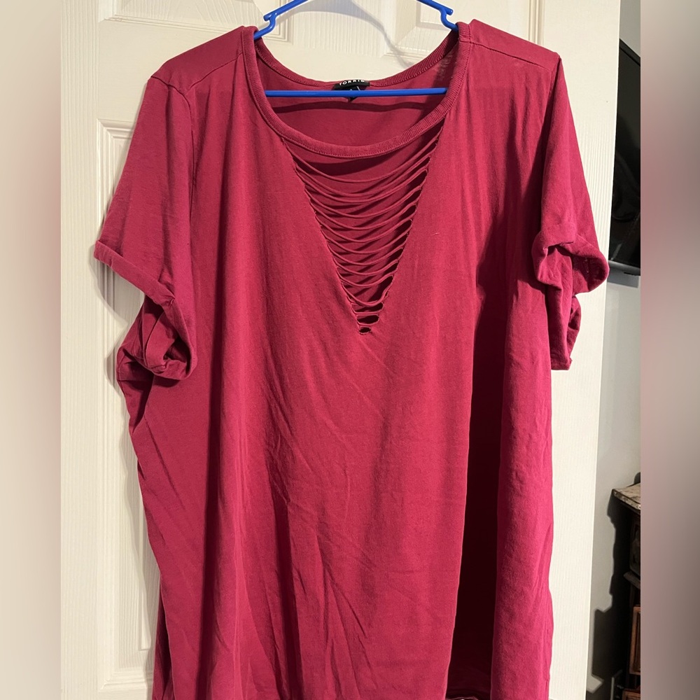 Torrid Slashed T-shirt